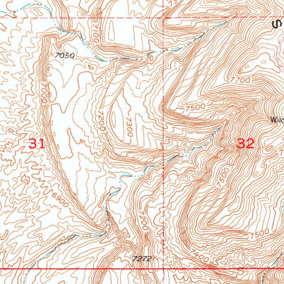 United States Geological Survey Rawlins NW, WY (1953, 24000-Scale) digital map
