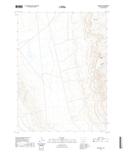 United States Geological Survey Rawlins NW, WY (2021, 24000-Scale) digital map