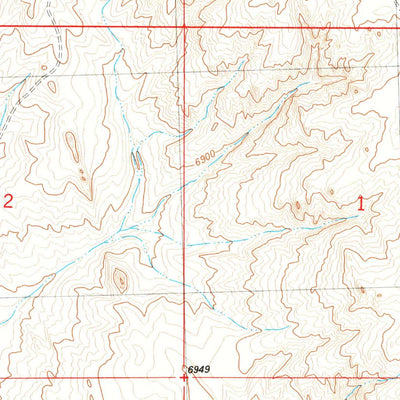 United States Geological Survey Rawlins Peak SW, WY (1983, 24000-Scale) digital map