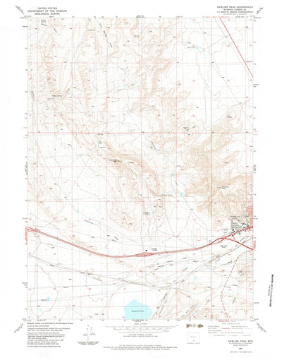United States Geological Survey Rawlins Peak, WY (1983, 24000-Scale) digital map