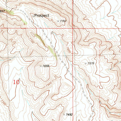 United States Geological Survey Rawlins Peak, WY (1983, 24000-Scale) digital map