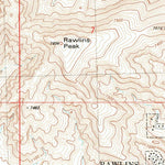 United States Geological Survey Rawlins Peak, WY (1983, 24000-Scale) digital map