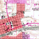 United States Geological Survey Rawlins, WY (1953, 24000-Scale) digital map