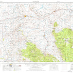 United States Geological Survey Rawlins, WY-CO (1954, 250000-Scale) digital map