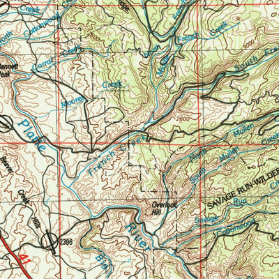 United States Geological Survey Rawlins, WY-CO (1967, 250000-Scale) digital map