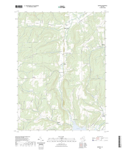 United States Geological Survey Rawson, NY (2023, 24000-Scale) digital map