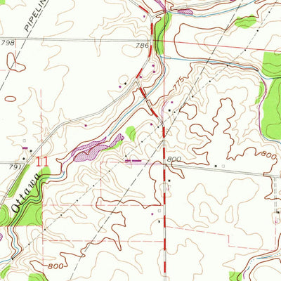 United States Geological Survey Rawson, OH (1960, 24000-Scale) digital map