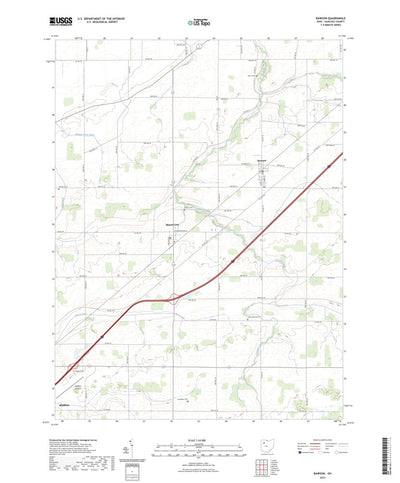 United States Geological Survey Rawson, OH (2023, 24000-Scale) digital map