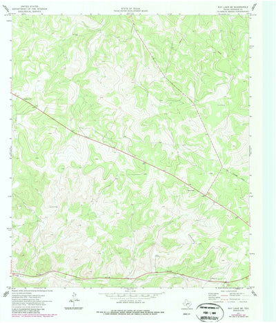 United States Geological Survey Ray Lake SE, TX (1971, 24000-Scale) digital map