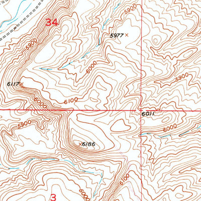 United States Geological Survey Ray Lake, WY (1952, 24000-Scale) digital map