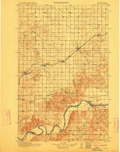 United States Geological Survey Ray, ND (1911, 125000-Scale) digital map