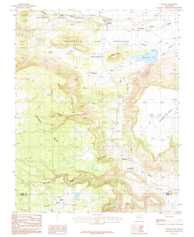 United States Geological Survey Rayado, NM (1987, 24000-Scale) digital map