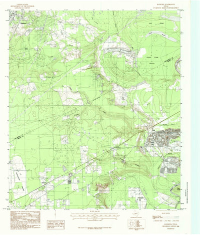 United States Geological Survey Rayburn, TX (1984, 24000-Scale) digital map