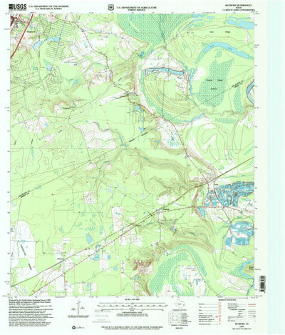United States Geological Survey Rayburn, TX (1997, 24000-Scale) digital map