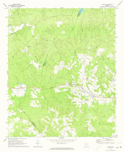 United States Geological Survey Rayle, GA (1971, 24000-Scale) digital map
