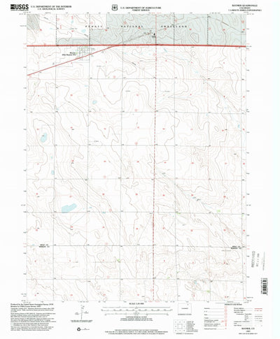 United States Geological Survey Raymer, CO (1997, 24000-Scale) digital map
