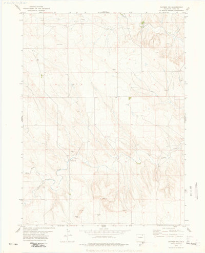 United States Geological Survey Raymer NE, CO (1977, 24000-Scale) digital map