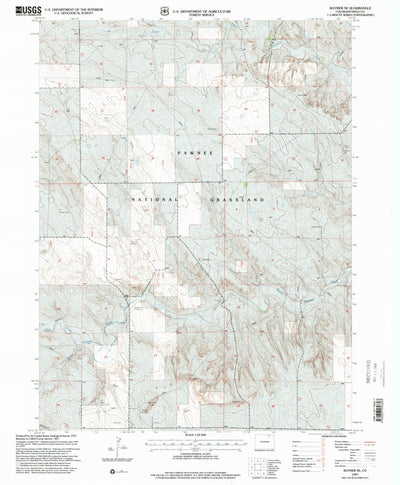 United States Geological Survey Raymer NE, CO (1997, 24000-Scale) digital map