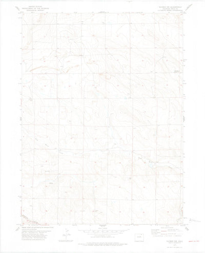 United States Geological Survey Raymer NW, CO (1977, 24000-Scale) digital map