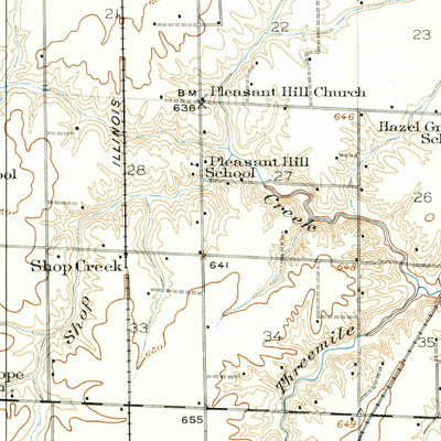 United States Geological Survey Raymond, IL (1923, 62500-Scale) digital map