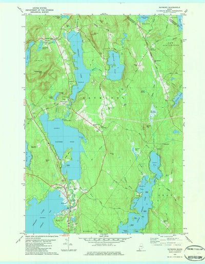 United States Geological Survey Raymond, ME (1981, 24000-Scale) digital map