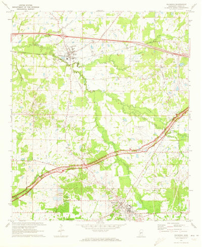 United States Geological Survey Raymond, MS (1971, 24000-Scale) digital map