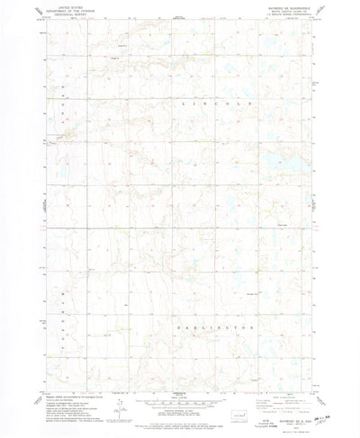 United States Geological Survey Raymond SE, SD (1973, 24000-Scale) digital map