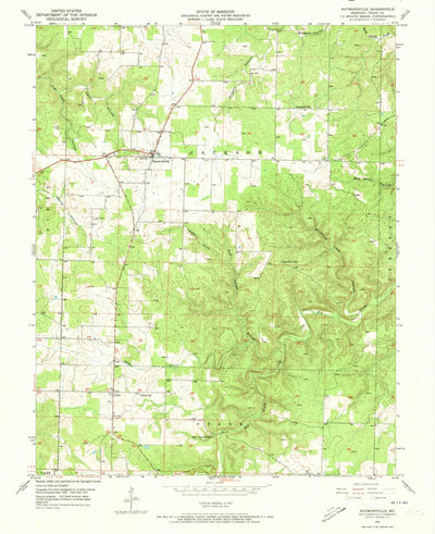 United States Geological Survey Raymondville, MO (1951, 24000-Scale) digital map