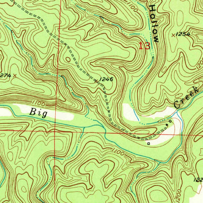United States Geological Survey Raymondville, MO (1951, 24000-Scale) digital map