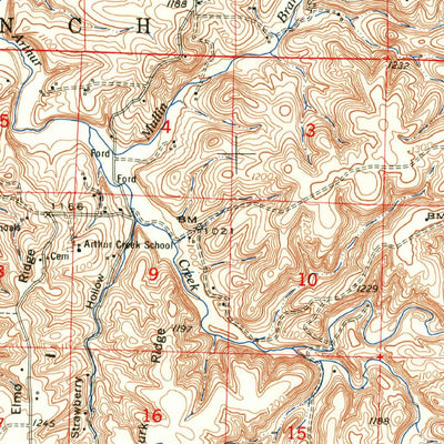 United States Geological Survey Raymondville, MO (1951, 62500-Scale) digital map