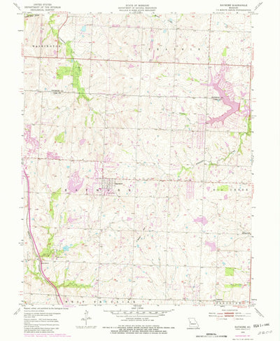 United States Geological Survey Raymore, MO (1954, 24000-Scale) digital map