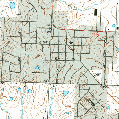 United States Geological Survey Raymore, MO (1990, 24000-Scale) digital map