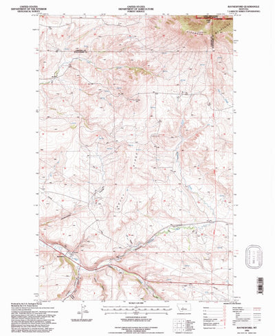 United States Geological Survey Raynesford, MT (1995, 24000-Scale) digital map