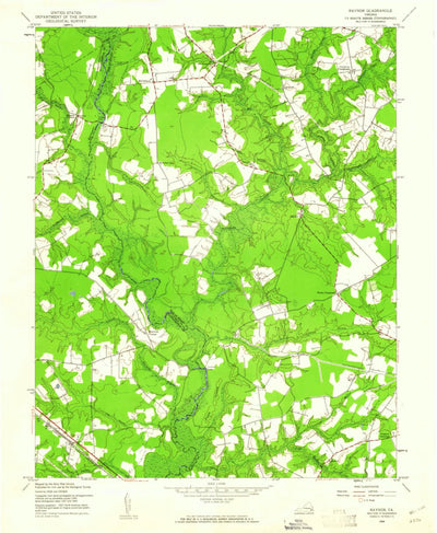 United States Geological Survey Raynor, VA (1944, 24000-Scale) digital map