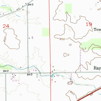 United States Geological Survey Rays Crossing, IN (1956, 24000-Scale) digital map