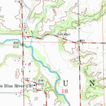 United States Geological Survey Rays Crossing, IN (1956, 24000-Scale) digital map