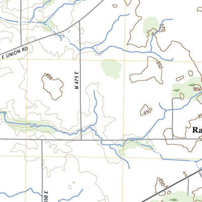 United States Geological Survey Rays Crossing, IN (2022, 24000-Scale) digital map