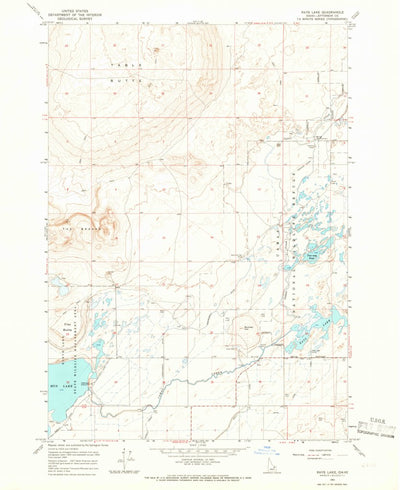 United States Geological Survey Rays Lake, ID (1964, 24000-Scale) digital map