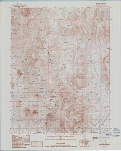 United States Geological Survey Rays, NV (1987, 24000-Scale) digital map