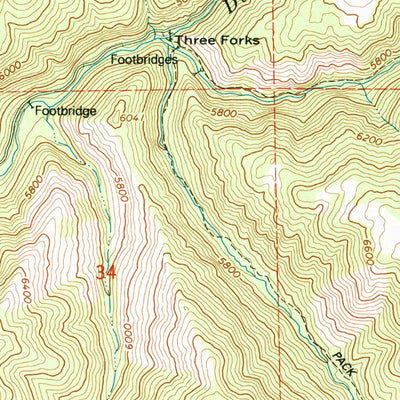 United States Geological Survey Rays Valley, UT (1994, 24000-Scale) digital map