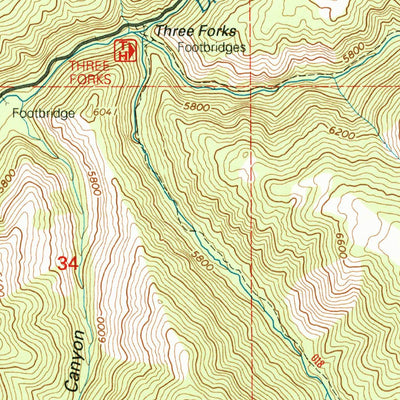 United States Geological Survey Rays Valley, UT (1998, 24000-Scale) digital map