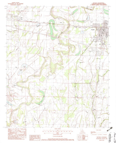 United States Geological Survey Rayville, LA (1982, 24000-Scale) digital map
