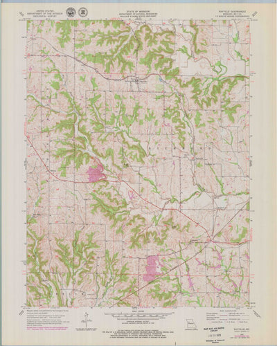 United States Geological Survey Rayville, MO (1957, 24000-Scale) digital map