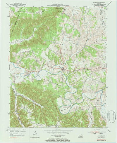 United States Geological Survey Raywick, KY (1953, 24000-Scale) digital map