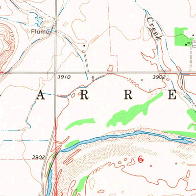 United States Geological Survey Razor Blade Mesa, OK-CO (1969, 24000-Scale) digital map