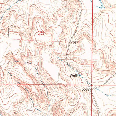 United States Geological Survey Razor Blade Mesa, OK-CO (1969, 24000-Scale) digital map