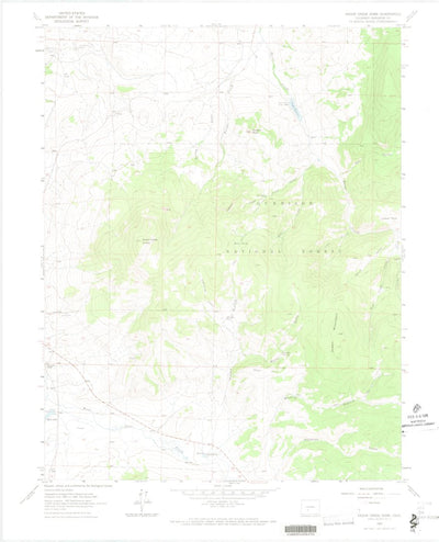 United States Geological Survey Razor Creek Dome, CO (1962, 24000-Scale) digital map