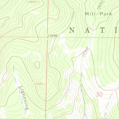 United States Geological Survey Razor Creek Dome, CO (1962, 24000-Scale) digital map