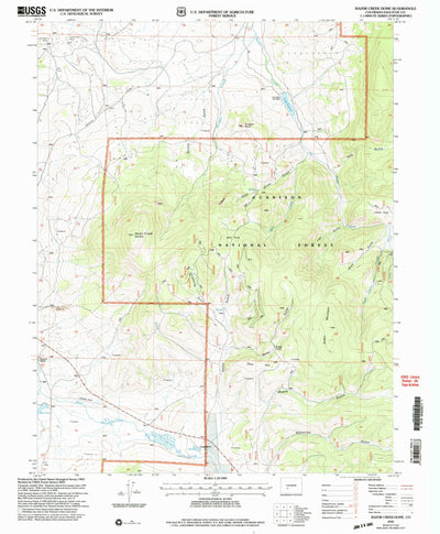 United States Geological Survey Razor Creek Dome, CO (2001, 24000-Scale) digital map
