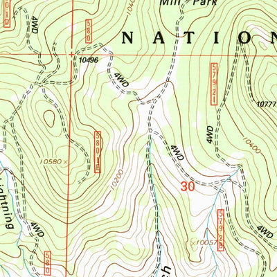 United States Geological Survey Razor Creek Dome, CO (2001, 24000-Scale) digital map